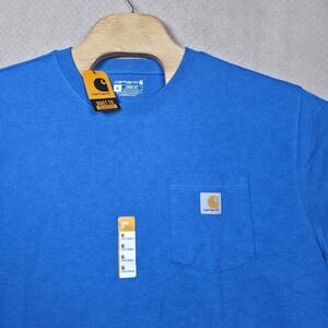 Carhartt K87 Loose Fit T-Shirt Mens XL NWT Heavyweight Pocket Workwear True Blue